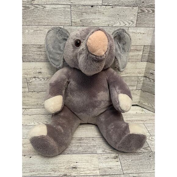 Build a Bear Gray Elephant Plush Realistic 15” - Picture 2 of 7